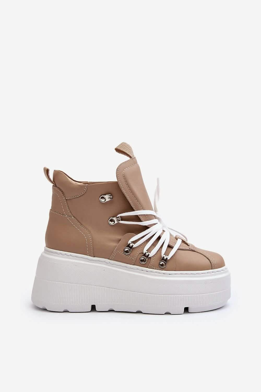 Natural Leather Designer Sneakers for Women with Comfort Features