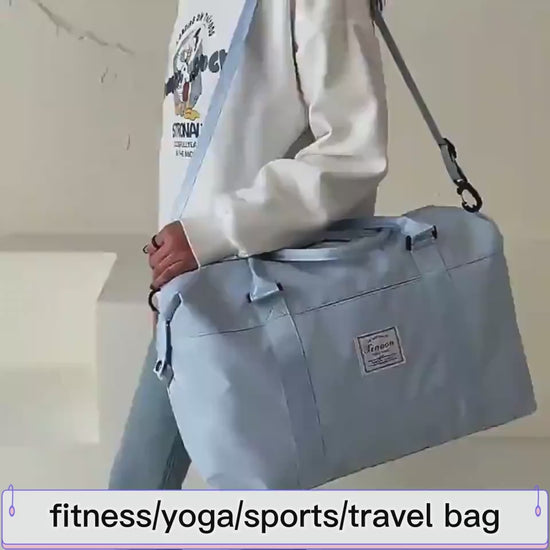 Travel Duffel Bags Sports Fitness Gym Tote Bag Women Weekender Overnight Bag.