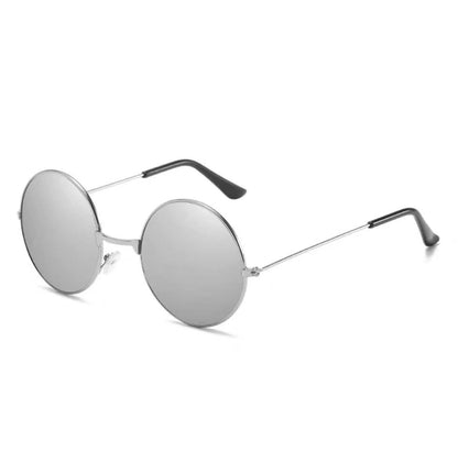 Literary Retro Round Metal Sunglasses Cross-border 7001 Marine Metal Sunglasses Color Glasses Wholesale