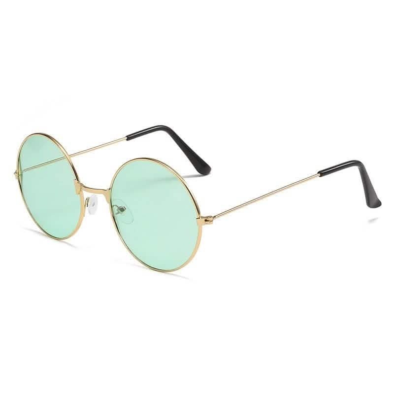 Literary Retro Round Metal Sunglasses Cross-border 7001 Marine Metal Sunglasses Color Glasses Wholesale