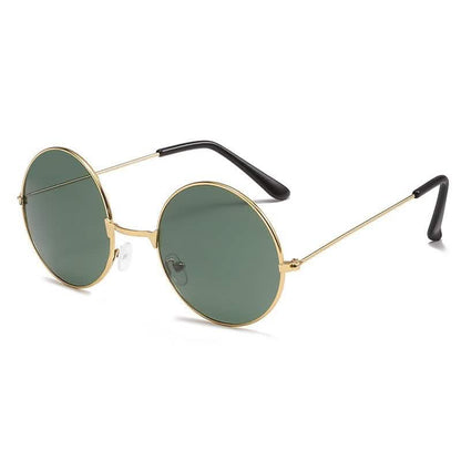 Literary Retro Round Metal Sunglasses Cross-border 7001 Marine Metal Sunglasses Color Glasses Wholesale