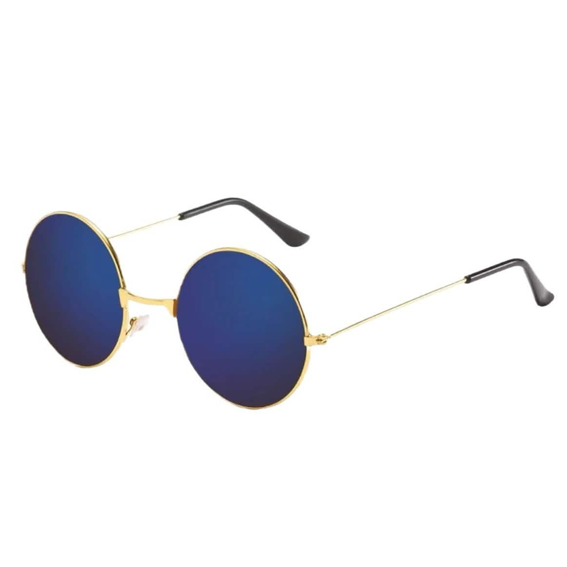 Literary Retro Round Metal Sunglasses Cross-border 7001 Marine Metal Sunglasses Color Glasses Wholesale