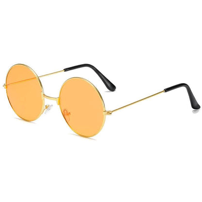 Retro Round Sunglasses Colorful Trend Round Frame Glasses Color Lens Prince Mirror Factory Wholesale