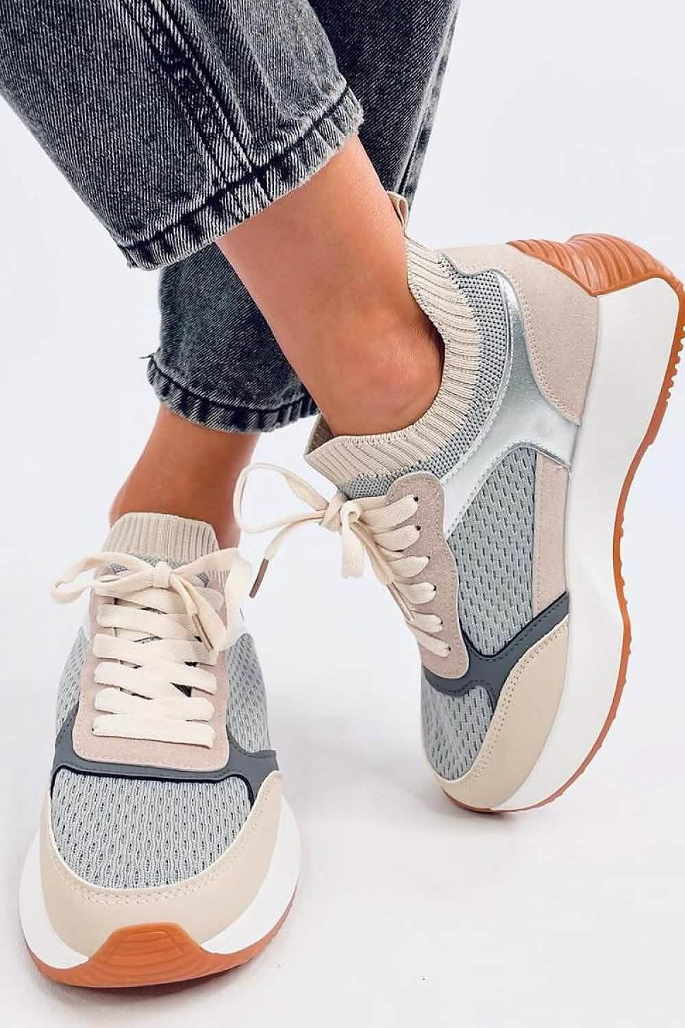 Designer Sneakers for Women - Stylish Sock Sports Shoes