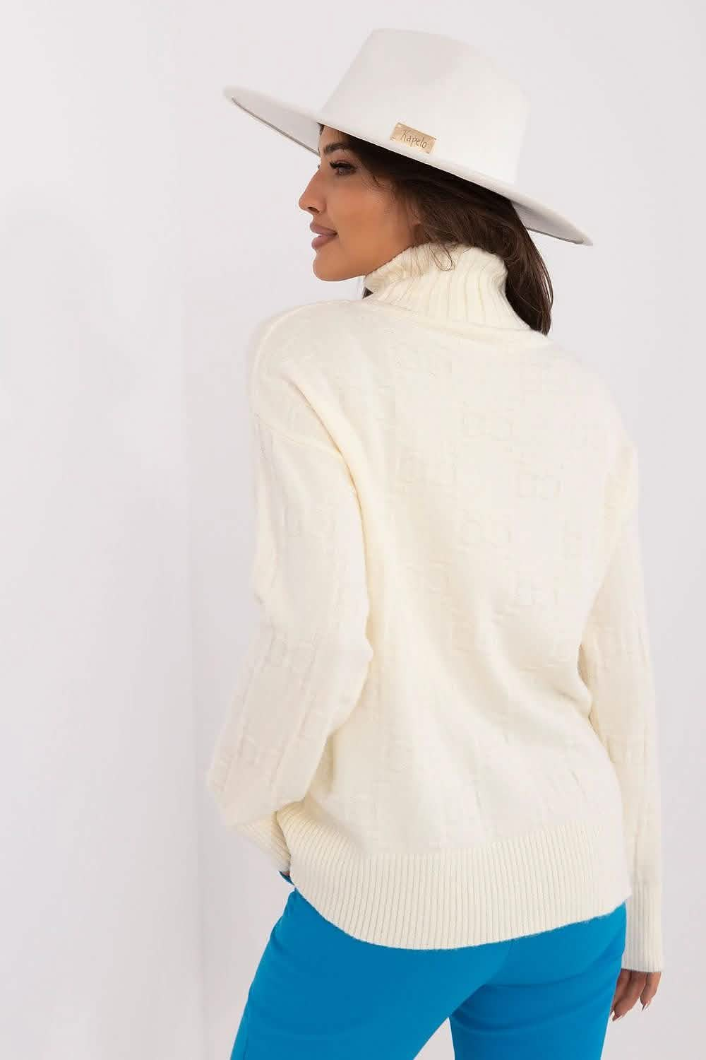 Turtleneck Sweater for Women - Casual Knitwear with Unique Texture | Sensisoft