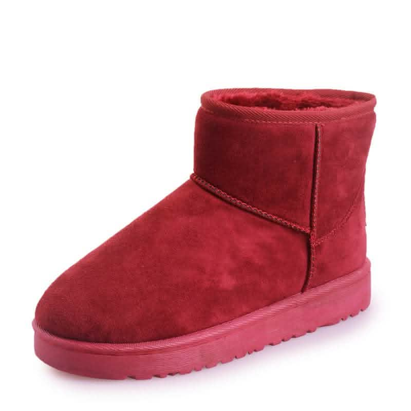 Stylish Boots Winter Faux Fur Snow Boots - Stylish Flat Heel Design