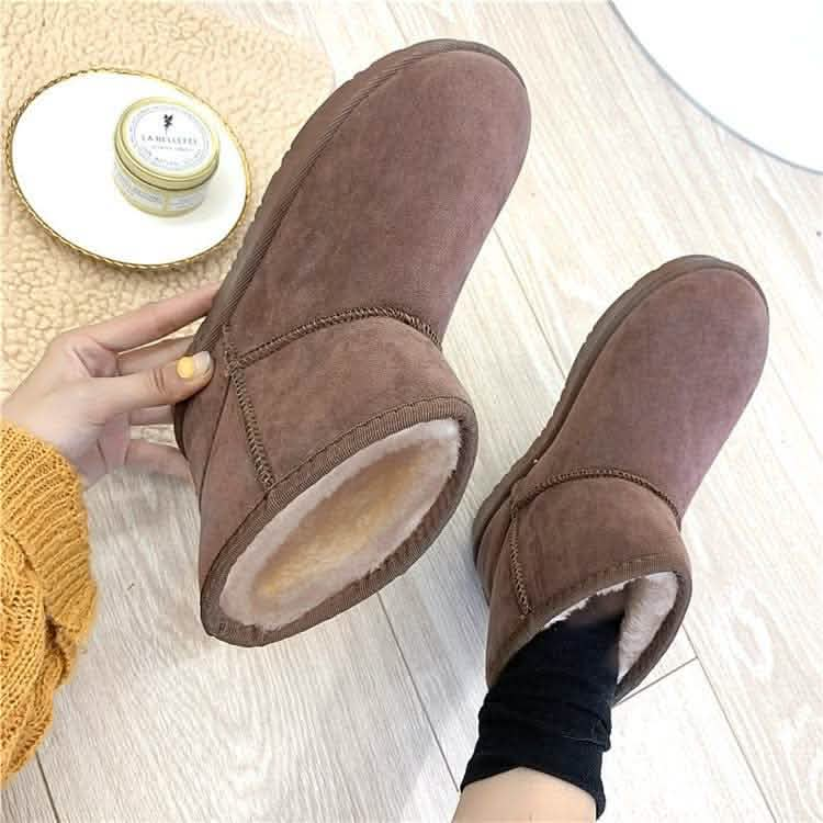 Stylish Boots Winter Faux Fur Snow Boots - Stylish Flat Heel Design