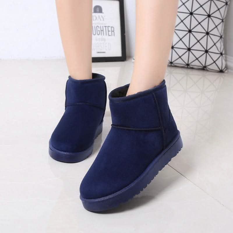 Stylish Boots Winter Faux Fur Snow Boots - Stylish Flat Heel Design