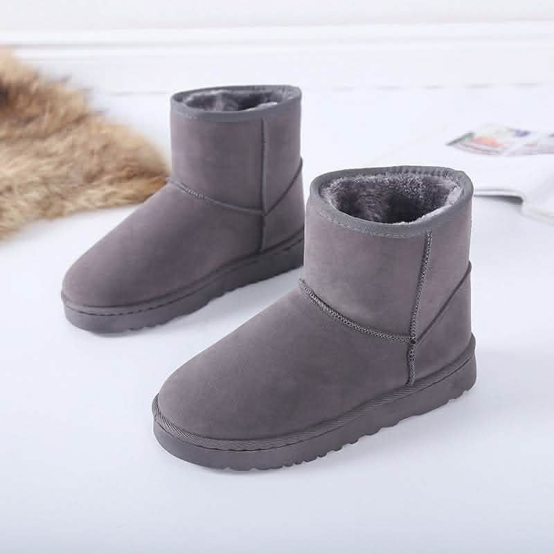 Stylish Boots Winter Faux Fur Snow Boots - Stylish Flat Heel Design