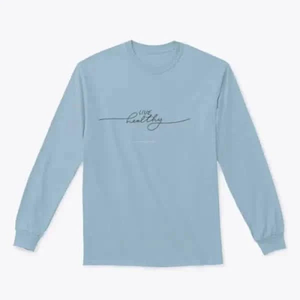 Live Healthy Design for Sweatshirt Light Blue / S Womans Hoodies classy womens tips on fashion new women’s wear