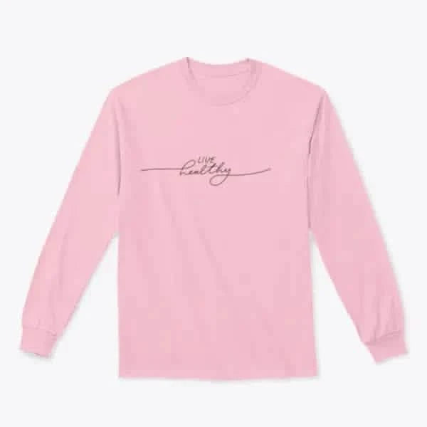 Live Healthy Design for Sweatshirt Pink / S Womans Hoodies classy womens tips on fashion new women’s wear clothes