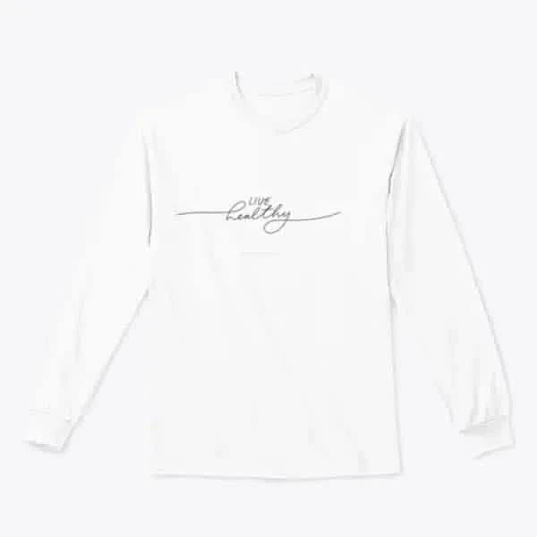 Live Healthy Design for Sweatshirt White / S Womans Hoodies classy womens tips on fashion new women’s wear clothes