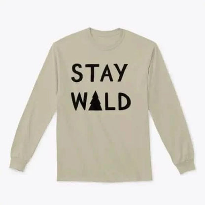 Stay Wild Calligraphic Brush Lettering Hoodie