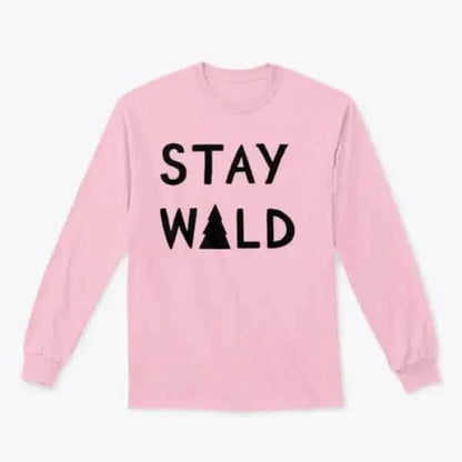 Stay Wild Calligraphic Brush Lettering Hoodie