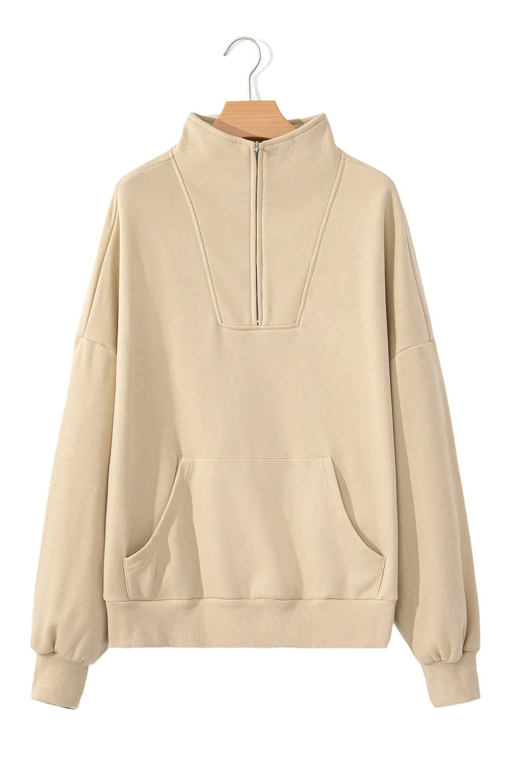 Womens Essential Hoodies: Zip-Up with Kangaroo Pocket