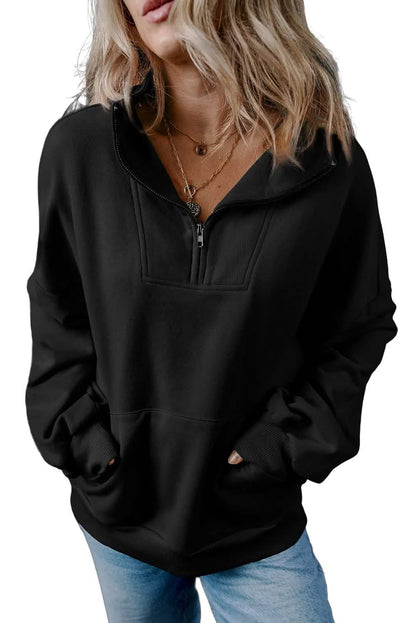 Womens Essential Hoodies: Zip-Up with Kangaroo Pocket